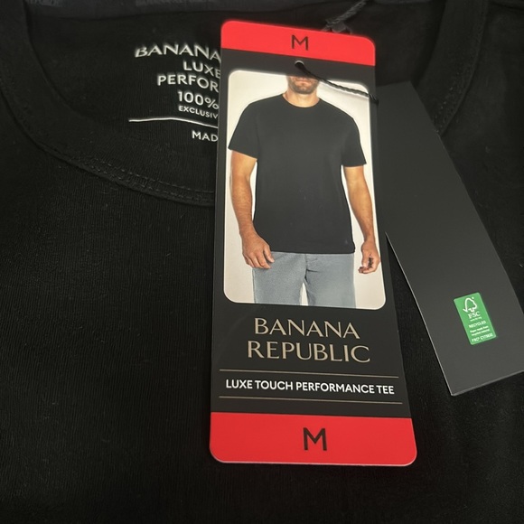 Banana Republic luxe touch t-shirt 100% cotton size M, L NWT - Picture 4 of 5